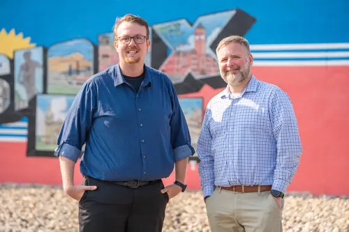 Group shot of Matt and Nate, founders of Sioux Empire IT Services.